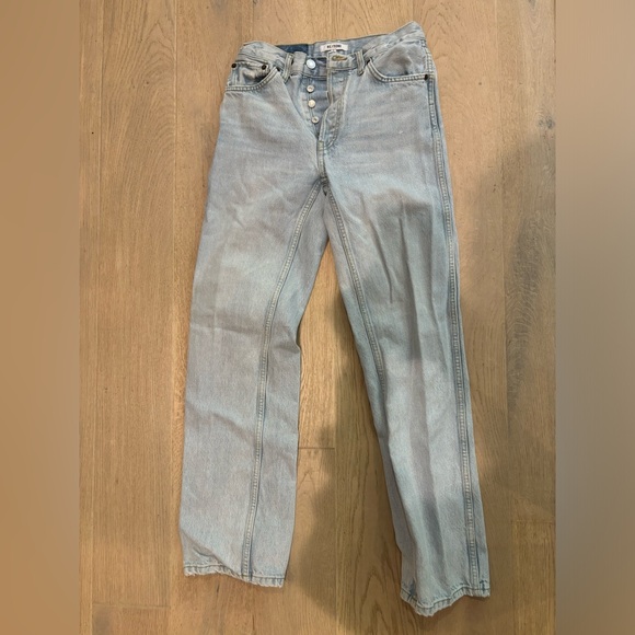 RE/DONE Originals 90s High Rise Loose in Perfect Light Indigo size 26 - Picture 4 of 10